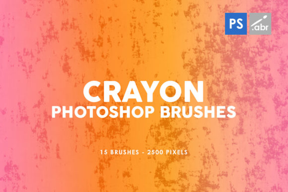15 Crayon Texture Photoshop Stamp Brush