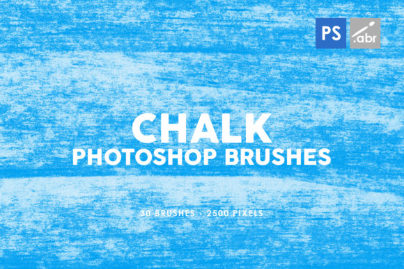 30 Chalk Texture Photoshop Stamp Brushes for Creative Projects and Professional Design