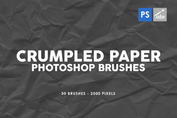 30 Crumpled Paper PS Stamp Brushes Vol.2: Enhancing Creativity in Photoshop