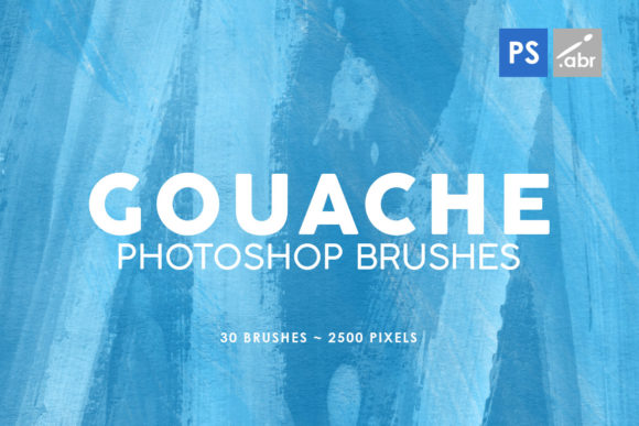 30 Gouache Photoshop Stamp Brushes 1: Enhancing Creativity in Digital Art and Design