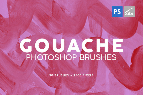 30 Gouache Photoshop Stamp Brushes 3: A Versatile Tool for Digital Artists