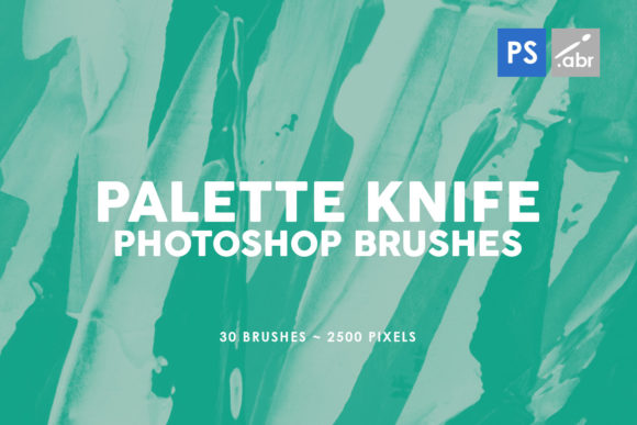 30 Palette Knife PS Stamp Brushes 1: Enhancing Creativity with Photoshop Textures