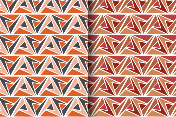 Abstract Mosaic Pattern Triangle