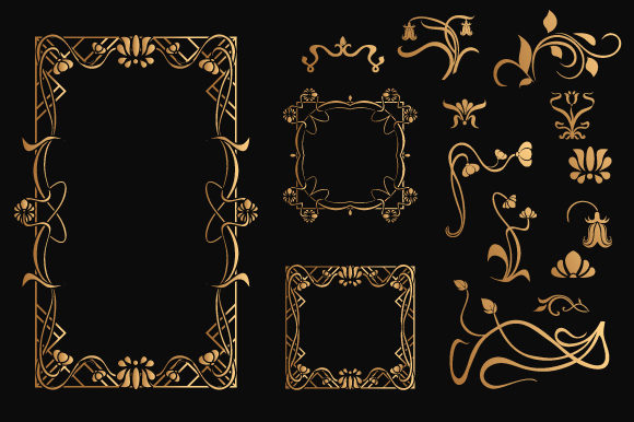 Art Nouveau Frame: A Decorative Element with Historical and Modern Appeal