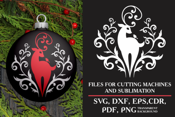Beautiful Deer. Christmas SVG: A Versatile Design for Holiday Creations