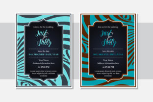 Blue Skin Wedding Invitation Design