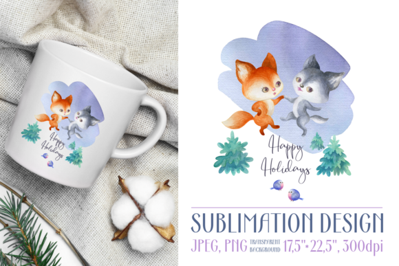Christmas Design with Wolf and Fox: A Versatile Asset for Holiday Creativity