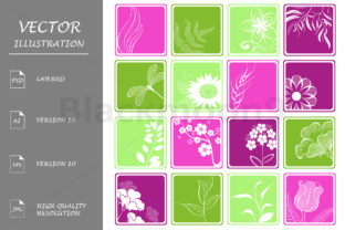 Computer Icons with Flowers and Branches: A Unique Blend of Nature and Technology