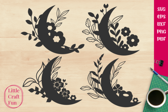 Crescent Cute Flowers