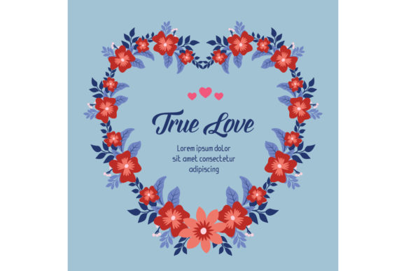 Elegant True Love Poster Design: A Timeless Element for Personal and Professional Spaces