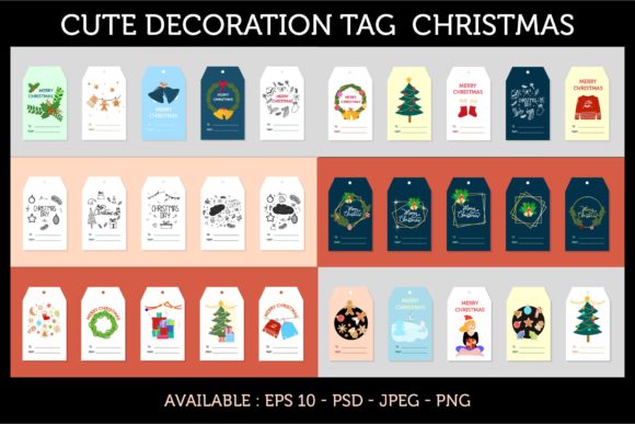 Enhancing Holiday Creativity with Set of Tag Christmas Design: A Modern Approach to Festive Branding