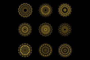 Gold Mandala Abstract Ornament Logo: A Versatile Design for Modern and Traditional Applications