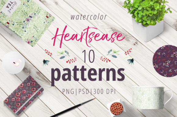 Heartsease Pattern Collection: A Versatile Design Resource for Textiles and Decorative Projects