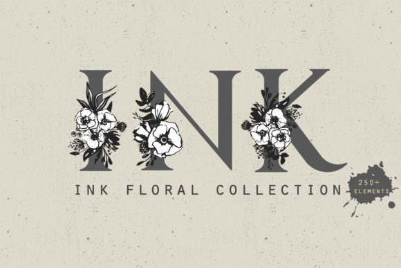 Ink Floral Collection: A Versatile Resource for Creative and Professional Design Workflows