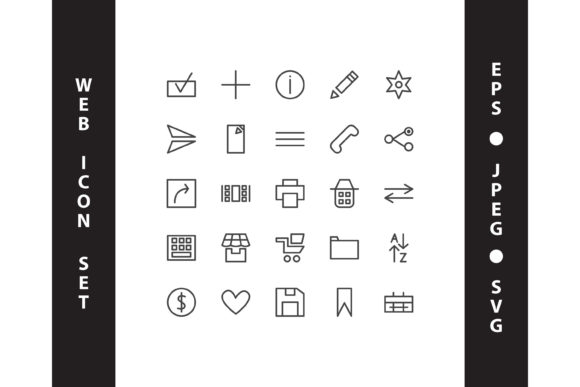 Line Style Web Icon Set: A Versatile Asset for Design and Branding Workflows