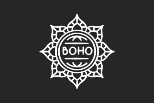Mandala Boho Flower Chalk White Icon