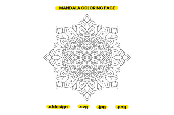 Mandala Coloring Page Design 15