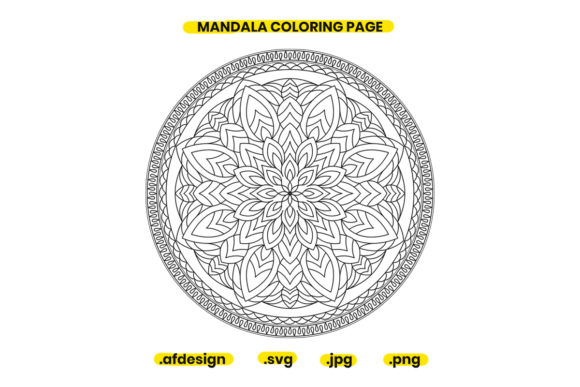 Mandala Coloring Page Design 17