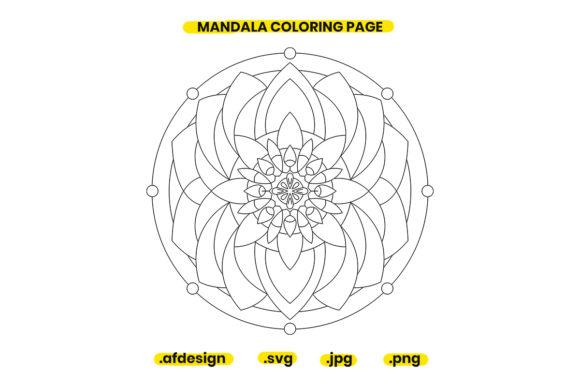 Mandala Coloring Page Design 33: A Versatile Tool for Creativity and Personal Expression