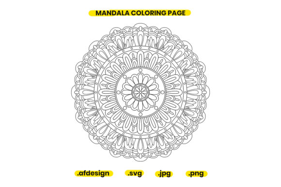 Mandala Coloring Page Design 41: A Versatile Tool for Creativity and Personal Expression