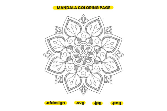 Mandala Coloring Page Design 49