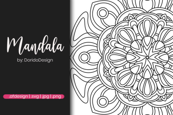 Mandala Illustration for Coloring Page: A Versatile Creative Tool