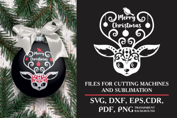 Merry Christmas SVG Design with Deer: A Versatile and Creative Holiday Resource