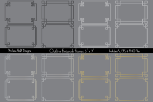 Outline Fretwork Frames