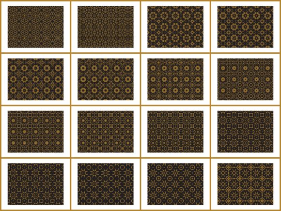 Pattern Gold Bundles Ornament