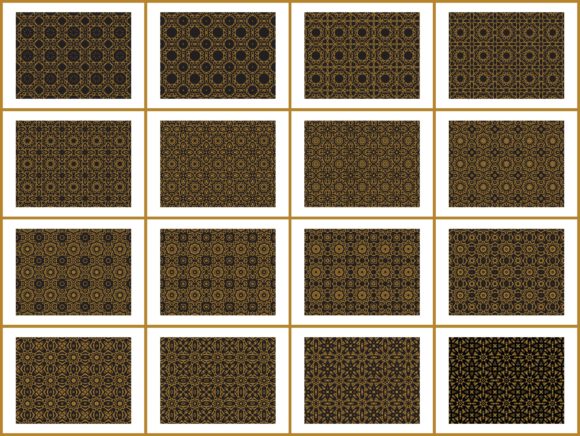 Pattern Gold Ornament Bundling 16: A Modern Solution for Decorative and Design Needs