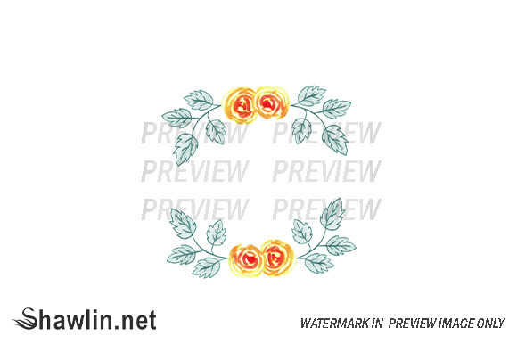 Rose Flower Border Watercolor: A Timeless Decorative Element for Weddings and More