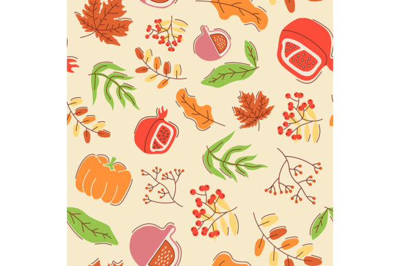 Seasonal Harvest Seamless Pattern: A Versatile Design Asset for Creative and Business Workflows