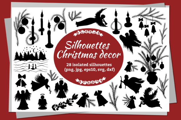 Silhouettes for Christmas and New Year