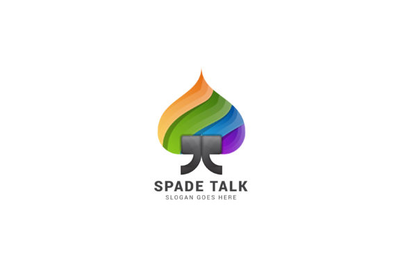Spade Talk Logo: A Vibrant Design for Modern Branding