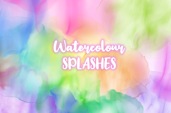 Subtle Transparent Watercolor Splashes