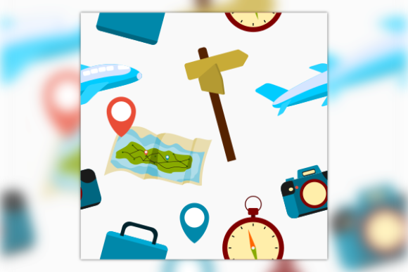 Travel Equipment Seamless Pattern