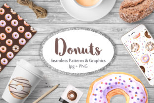 Watercolor Donuts Patterns Graphics: A Versatile Design Asset for Creative Professionals