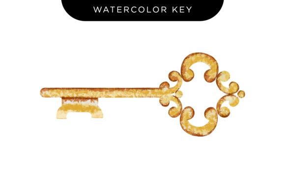 Watercolor Key: A Timeless Design Element